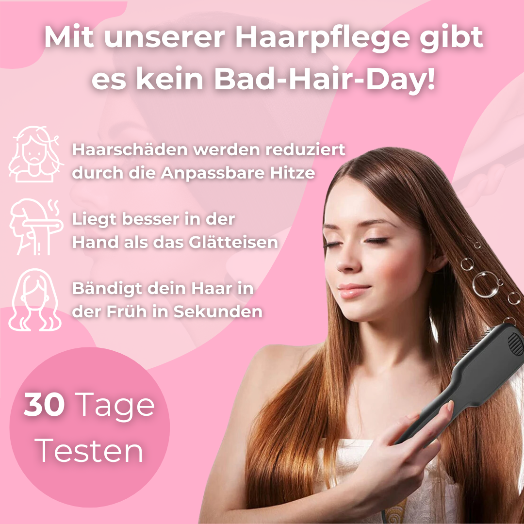 LuxeLocks™ - Elektrische Haarglättbürste