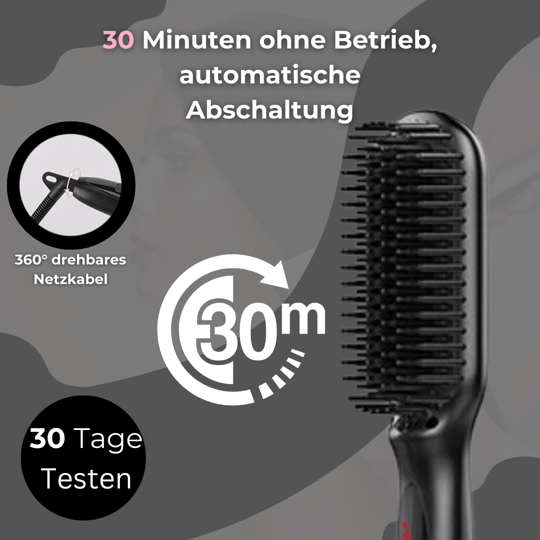 LuxeLocks™ - Elektrische Haarglättbürste